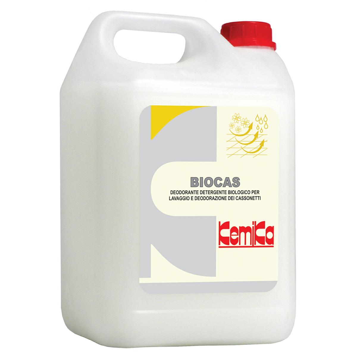 Biocas deodorante detergente biologico per cassonetti Kg.5 Kemika